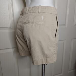 Ralph Lauren Golf khaki flat front shorts sz 4